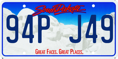 SD license plate 94PJ49