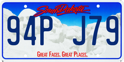 SD license plate 94PJ79