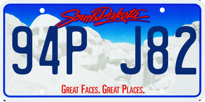 SD license plate 94PJ82