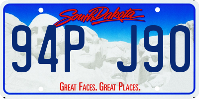 SD license plate 94PJ90