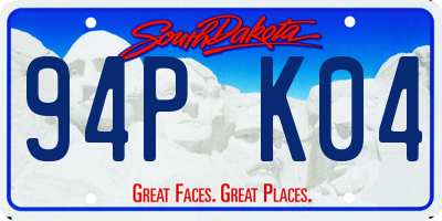 SD license plate 94PK04
