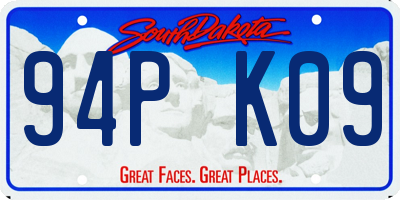 SD license plate 94PK09