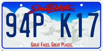 SD license plate 94PK17