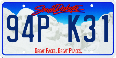 SD license plate 94PK31
