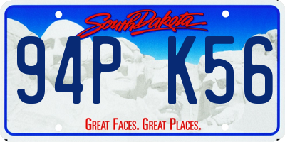SD license plate 94PK56