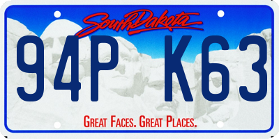 SD license plate 94PK63