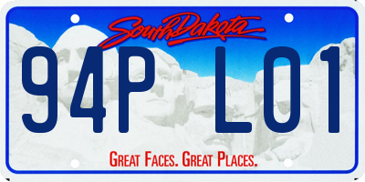 SD license plate 94PL01