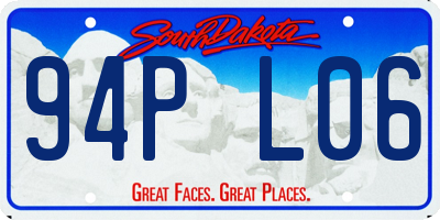 SD license plate 94PL06