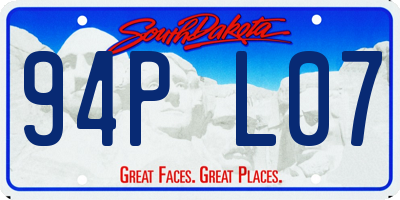 SD license plate 94PL07