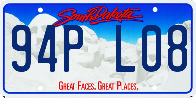 SD license plate 94PL08