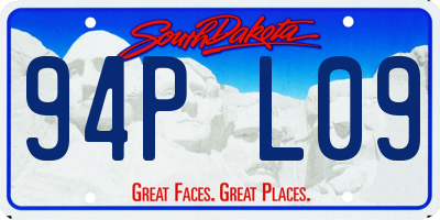 SD license plate 94PL09