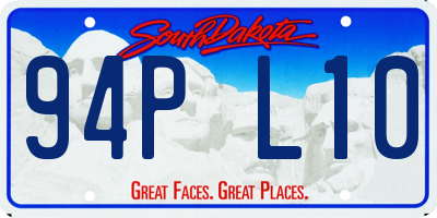 SD license plate 94PL10