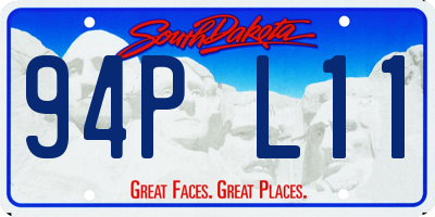 SD license plate 94PL11