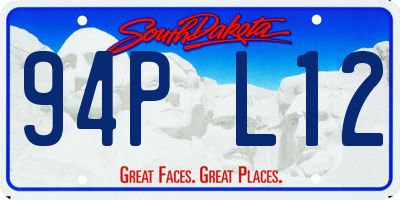 SD license plate 94PL12