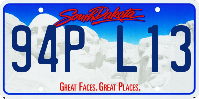 SD license plate 94PL13