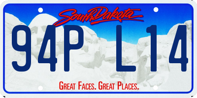 SD license plate 94PL14