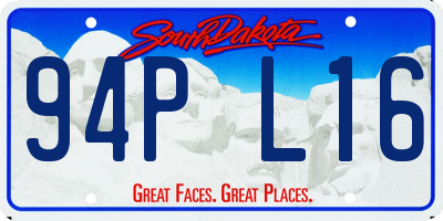 SD license plate 94PL16