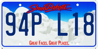 SD license plate 94PL18