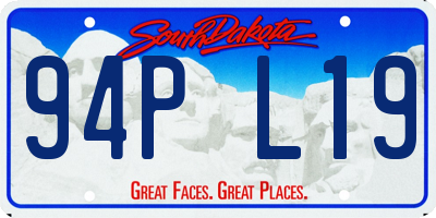 SD license plate 94PL19
