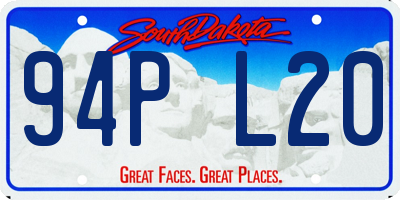SD license plate 94PL20