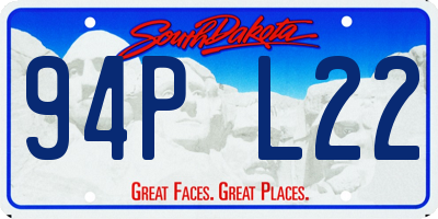 SD license plate 94PL22