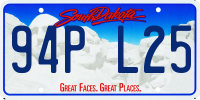 SD license plate 94PL25