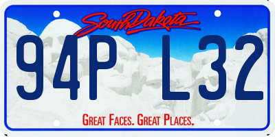 SD license plate 94PL32