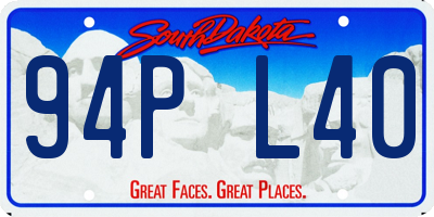 SD license plate 94PL40