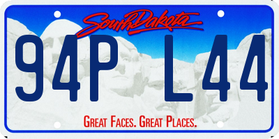 SD license plate 94PL44