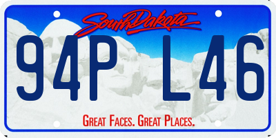 SD license plate 94PL46