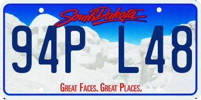 SD license plate 94PL48