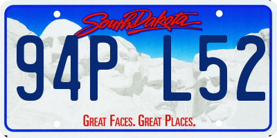 SD license plate 94PL52