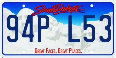 SD license plate 94PL53
