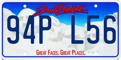 SD license plate 94PL56