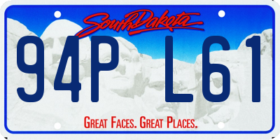SD license plate 94PL61