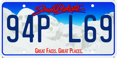 SD license plate 94PL69