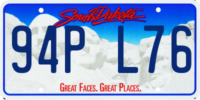 SD license plate 94PL76