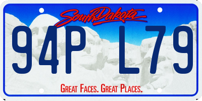 SD license plate 94PL79