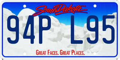 SD license plate 94PL95