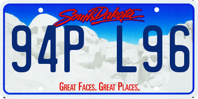 SD license plate 94PL96