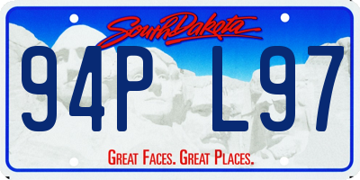 SD license plate 94PL97