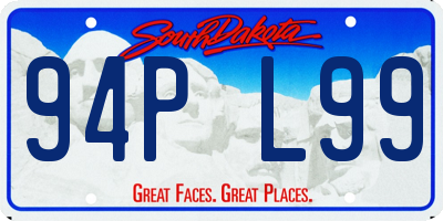 SD license plate 94PL99