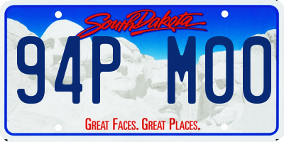 SD license plate 94PM00