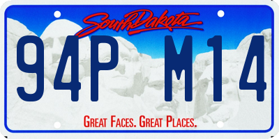 SD license plate 94PM14