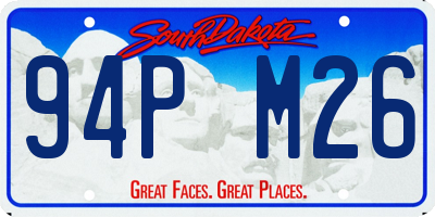SD license plate 94PM26