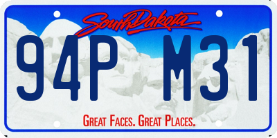 SD license plate 94PM31