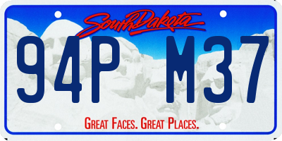 SD license plate 94PM37