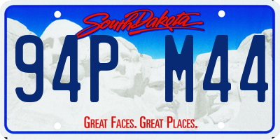 SD license plate 94PM44