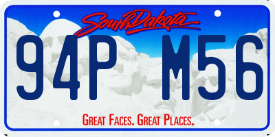 SD license plate 94PM56
