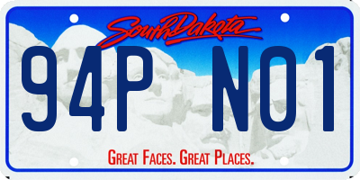 SD license plate 94PN01